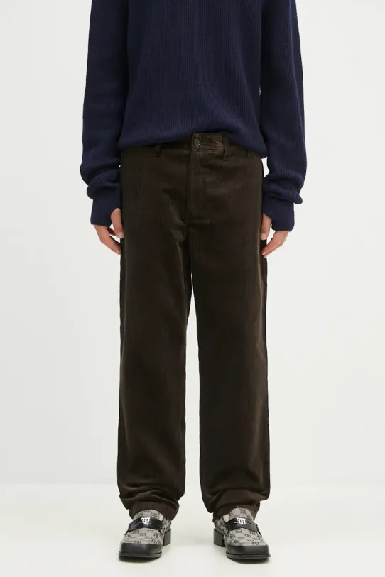 Norse Projects corduroy trousers Aros Regular Wide Wale Corduroy Chino cotton brown N25.0407.2022