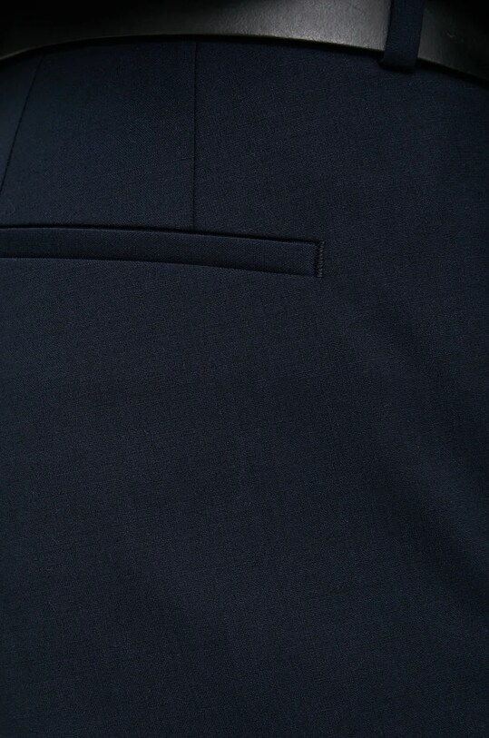 HUGO pantaloni de lana bleumarin 50446520