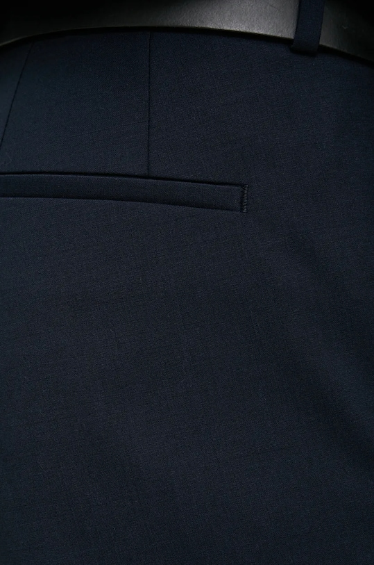 Vlnené nohavice HUGO tmavomodrá 50446520