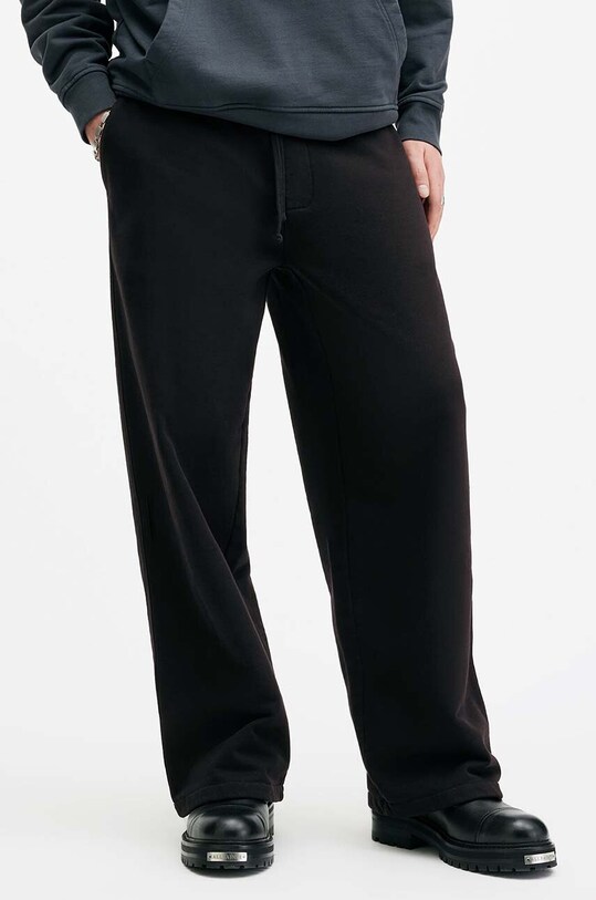 Хлопковые брюки AllSaints CHESTER SWEATPANT M004TA чёрный AW24