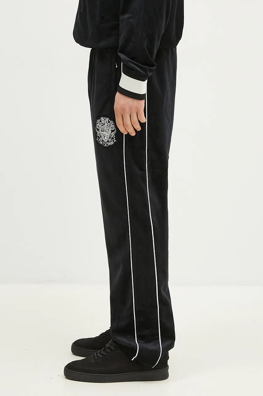 Billionaire Boys Club pantaloni de trening din velur Velour Track Pant B24314 negru AW24