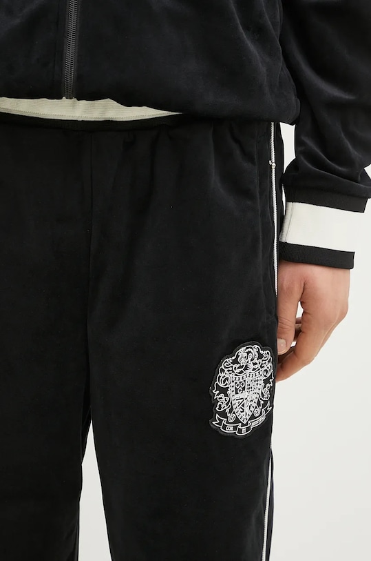 Billionaire Boys Club pantaloni de trening din velur Velour Track Pant B24314 negru