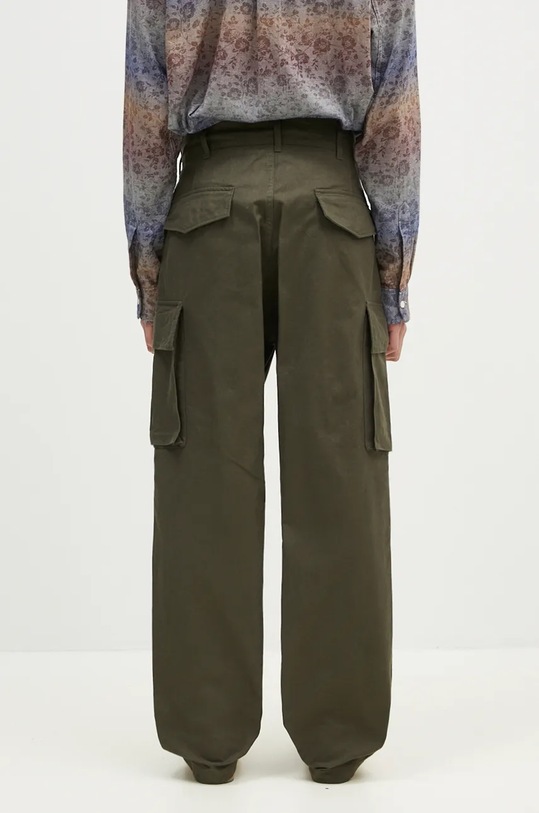 Дрехи Памучен панталон Engineered Garments FA Pant 24F1F016 зелен