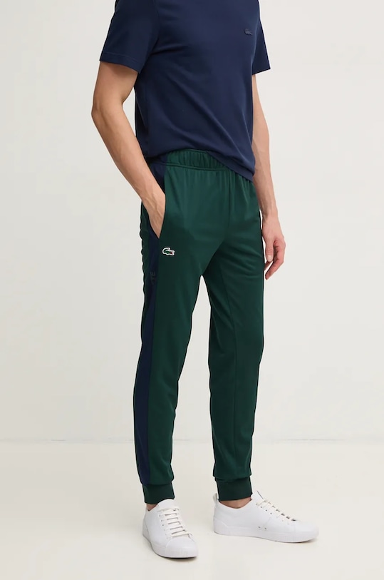 Lacoste pantaloni della tuta maglia verde XH1798