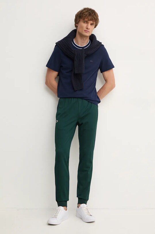 Lacoste spodnie dresowe XH1798 zielony AW24