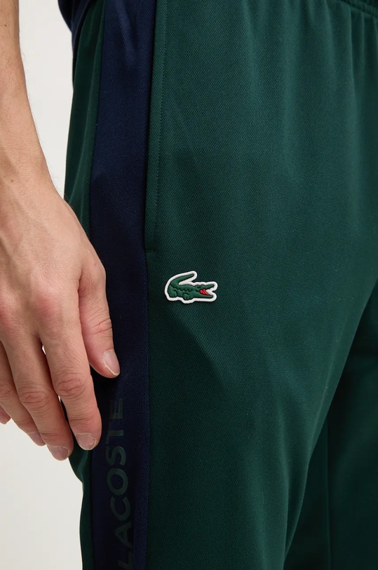 Lacoste pantaloni della tuta verde XH1798