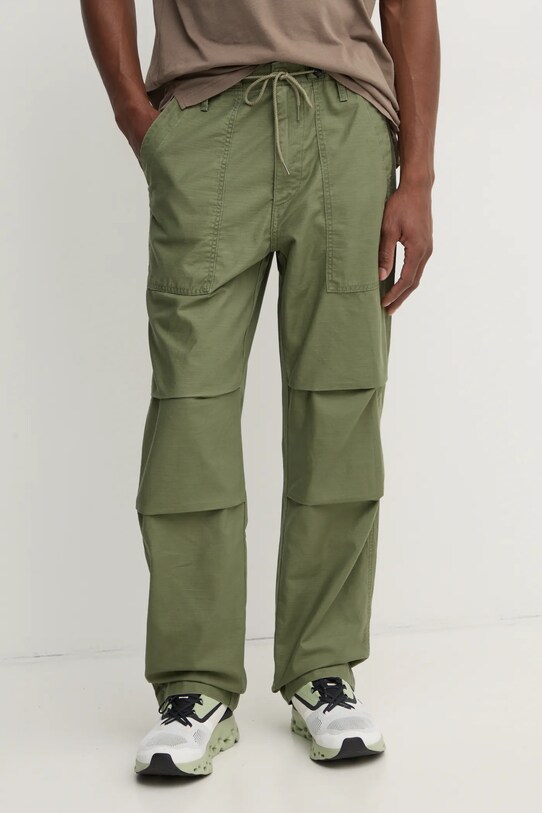 Levi's spodnie bawełniane bawełna zielony A9210