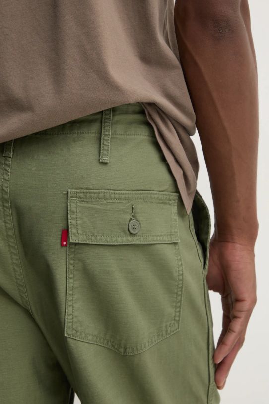 Levi's pantaloni de bumbac verde A9210