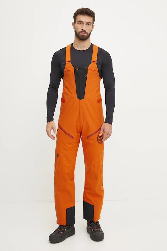 Lyžařské kalhoty Descente Descente x Marco Odermatt látka oranžová DWMYGD50M