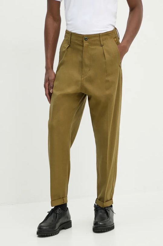 G-Star spodnie tkanina zielony D24543.D731