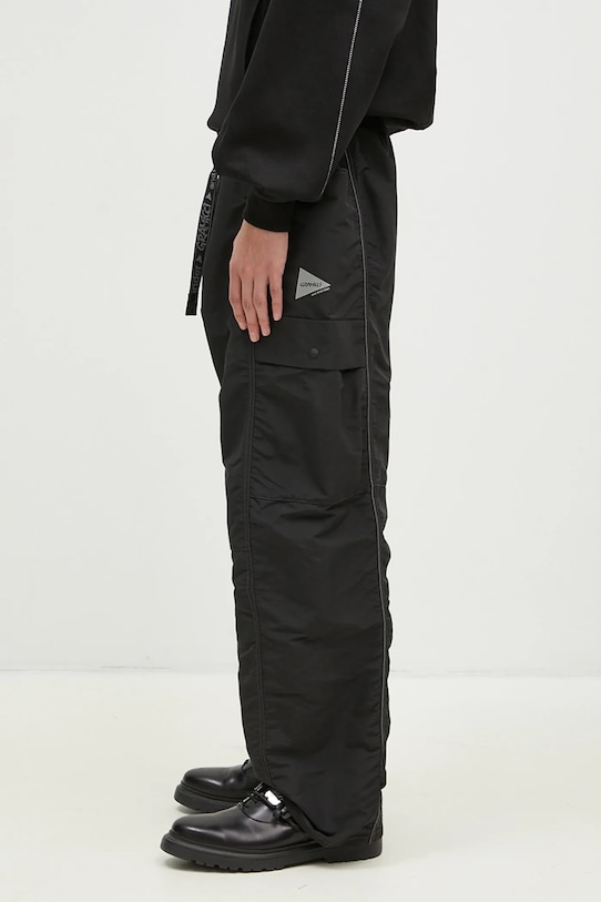 Hlače Gramicci Patchwork Wind Short GUP4.F3003.M crna AW24