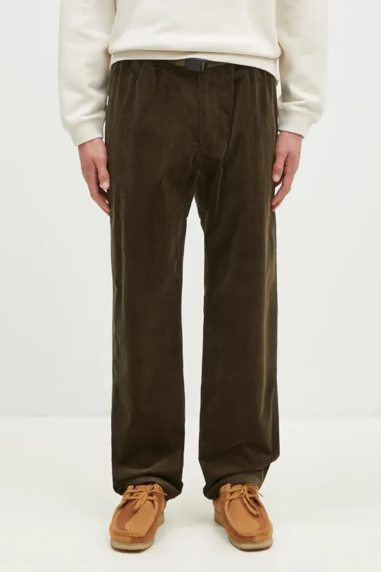 Gramicci spodnie sztruksowe Corduroy z elastanem zielony G4FM.P039