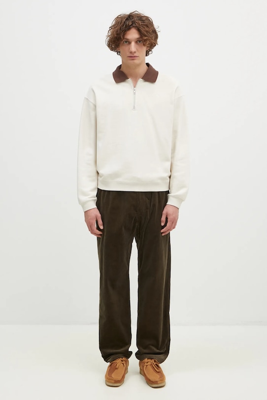 Gramicci spodnie sztruksowe Corduroy zielony G4FM.P039