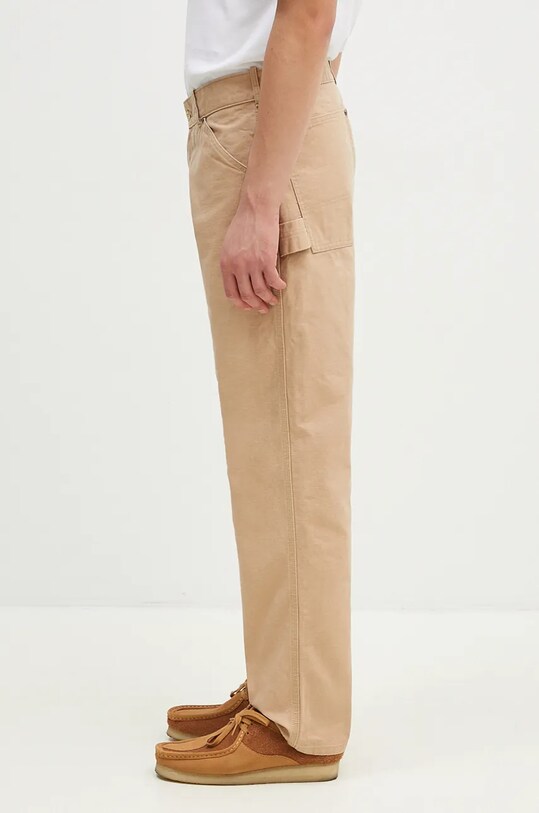 Βαμβακερό παντελόνι Human Made Washed Duck Work Pants HM28PT011 μπεζ AW24