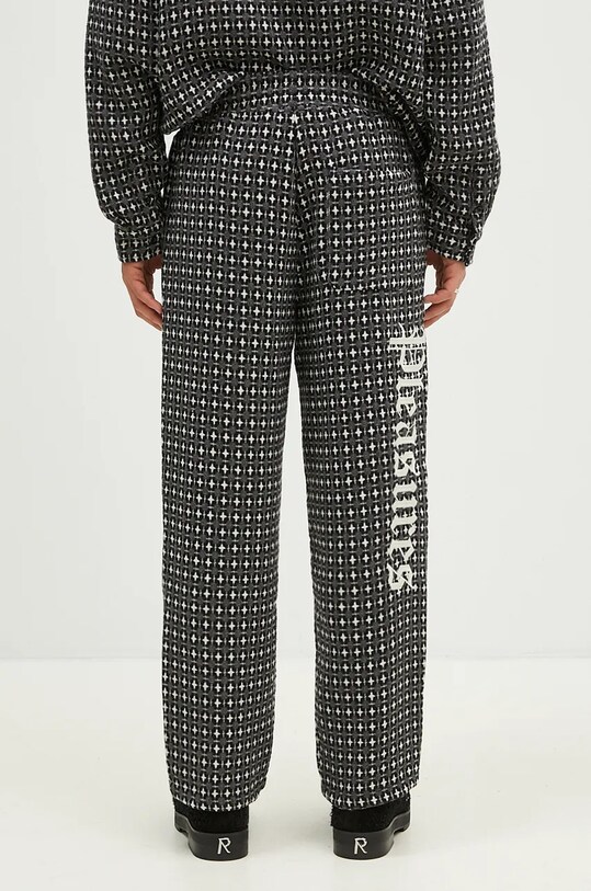 Oblečení Kalhoty s příměsí vlny PLEASURES Cross Easy Pants P24F035 šedá