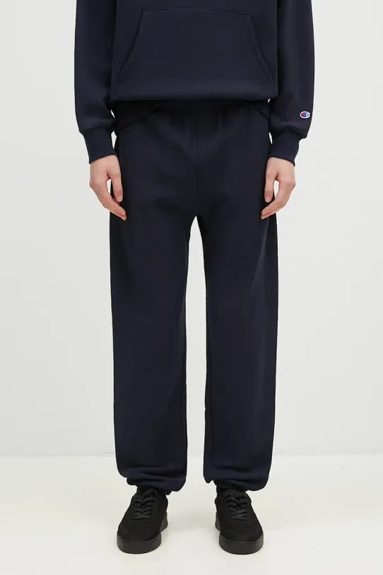 Champion joggers Elastic Cuff Pants jersey navy 220709.