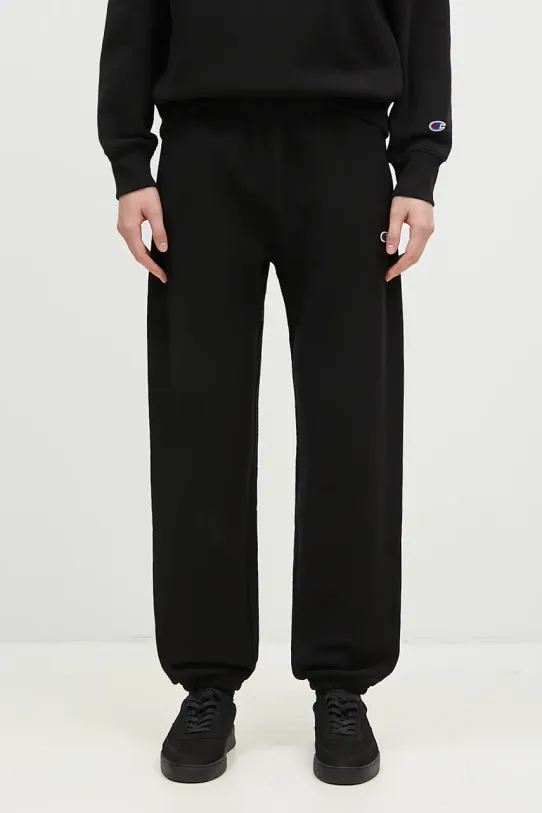 Champion spodnie dresowe Elastic Cuff Pants dzianina czarny 220709.