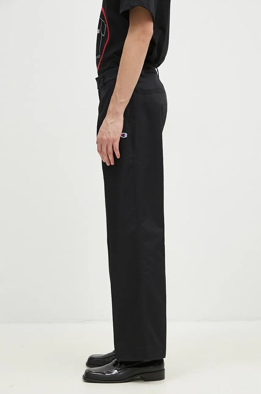 Champion pantaloni Straight Hem Pants 220715 negru AW24