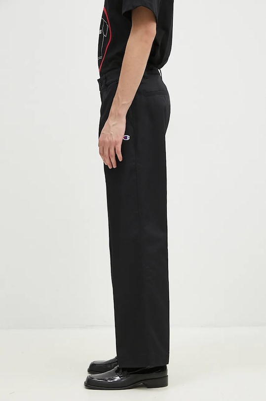 Παντελόνι Champion Straight Hem Pants 220715 μαύρο AW24