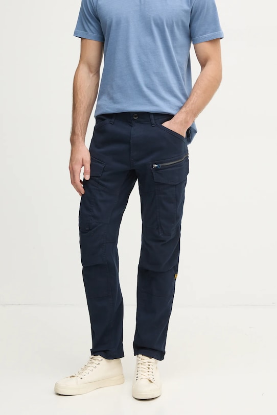 G-Star spodnie z elastanem granatowy D25665.D846