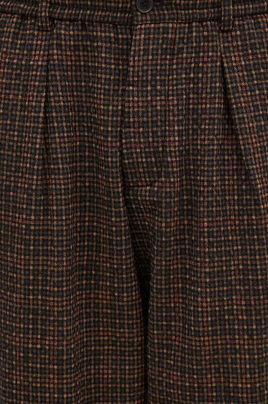 Universal Works pantaloni din lână verde 31156.BLACK