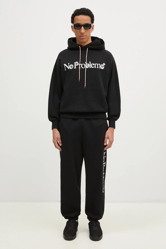 No Problemo spodnie dresowe bawełniane Sweatpant czarny NP30002.02