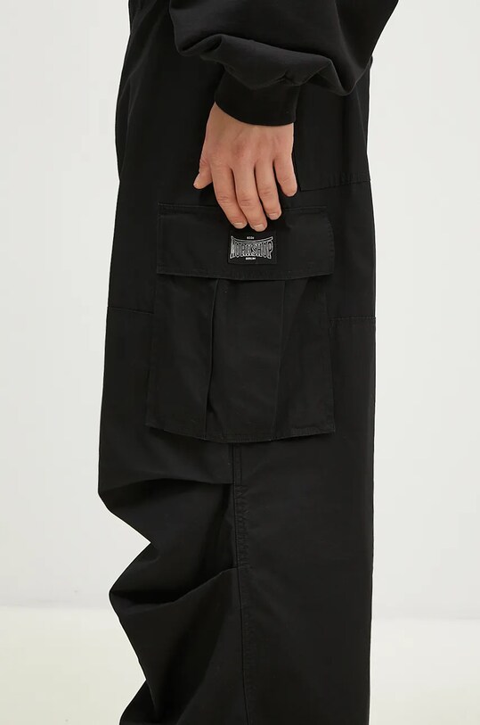 032C cotton trousers ''Overtime'' Cargo Pants black F24.URW.1001.000