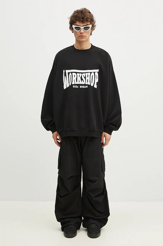 032C cotton trousers ''Overtime'' Cargo Pants F24.URW.1001.000 black