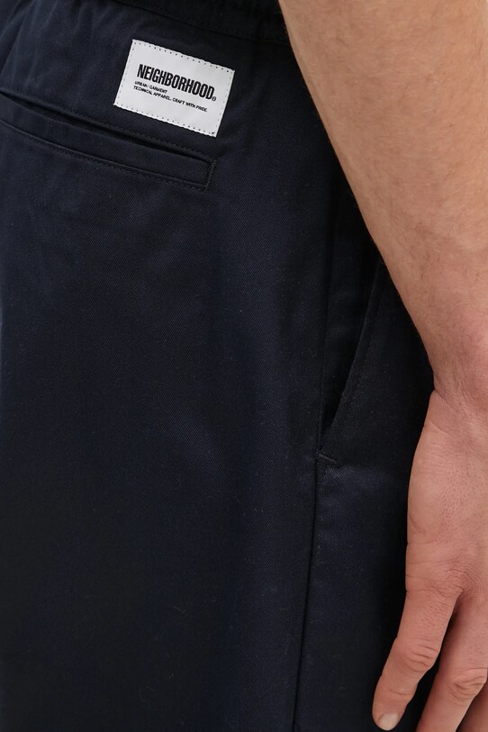 Παντελόνι NEIGHBORHOOD Baggysilhouette Easy Pants 242AQNH.PTM01 σκούρο μπλε