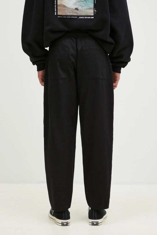 Abbigliamento NEIGHBORHOOD pantaloni in cotone Easy Pants 242TSNH.PTM02 nero