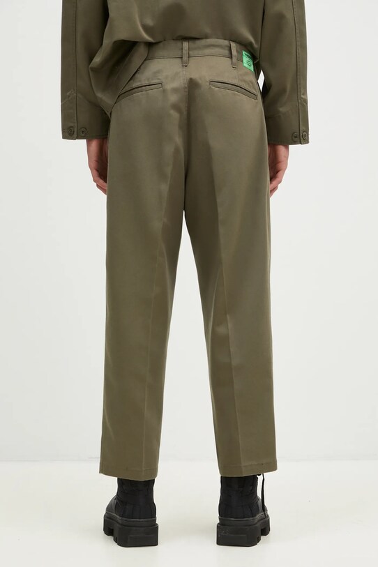 Clothing NEIGHBORHOOD trousers NEIGHBORHOOD X Dickies . Tuck Wide Pants 242VFDKN.PTM01 green