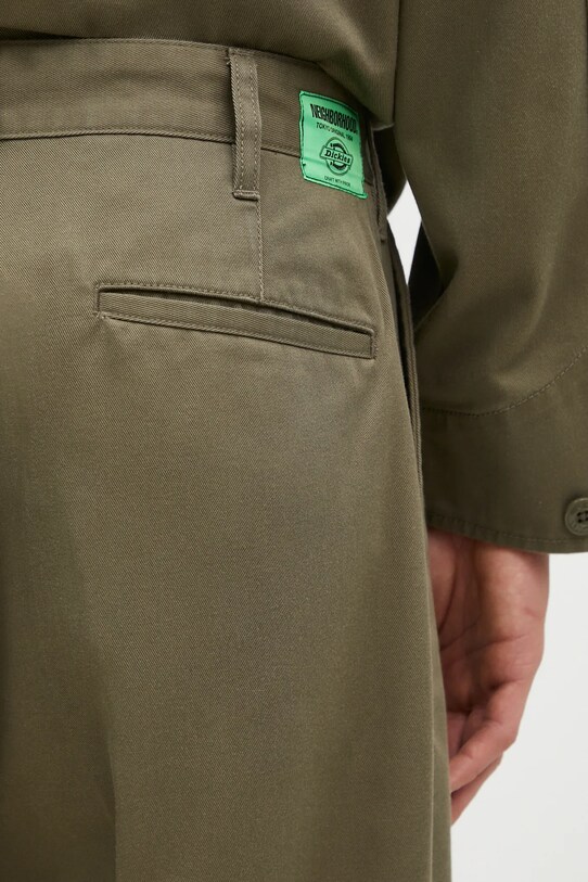 NEIGHBORHOOD trousers NEIGHBORHOOD X Dickies . Tuck Wide Pants green 242VFDKN.PTM01