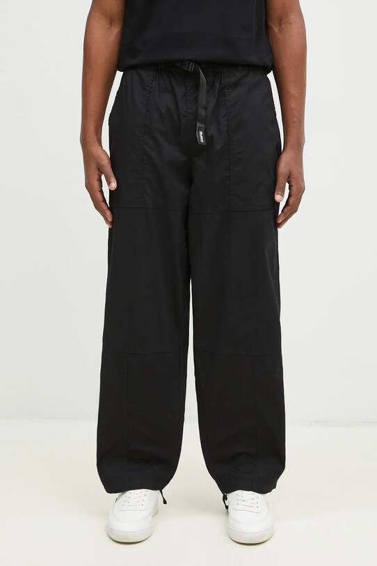 Butter Goods pantaloni TRS Pant drept negru BG243722