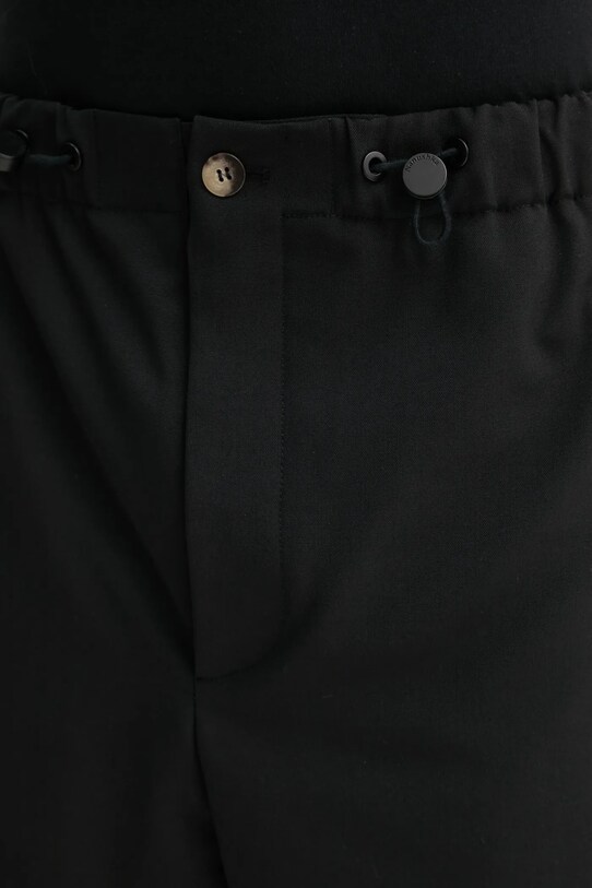 Nanushka pantaloni in misto lana nero NM24FWPA24599