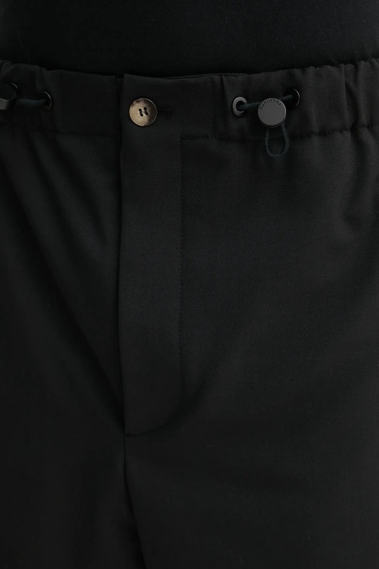 Панталон с вълна Nanushka черен NM24FWPA24599