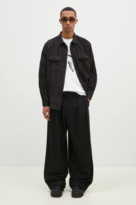 Engineered Garments spodnie z domieszką wełny Oxford Pant 24F1F031.SD045 czarny