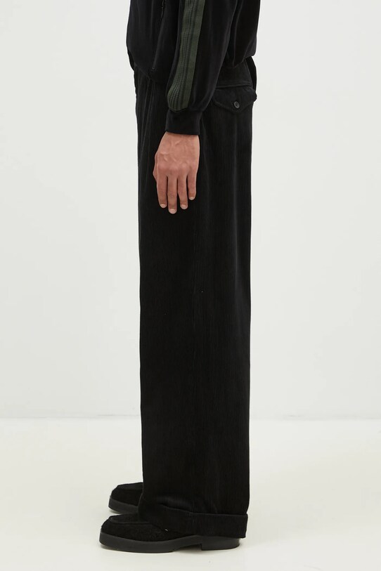 Hlače od samta Engineered Garments Oxford Pant 24F1F031.WP011 crna AW24