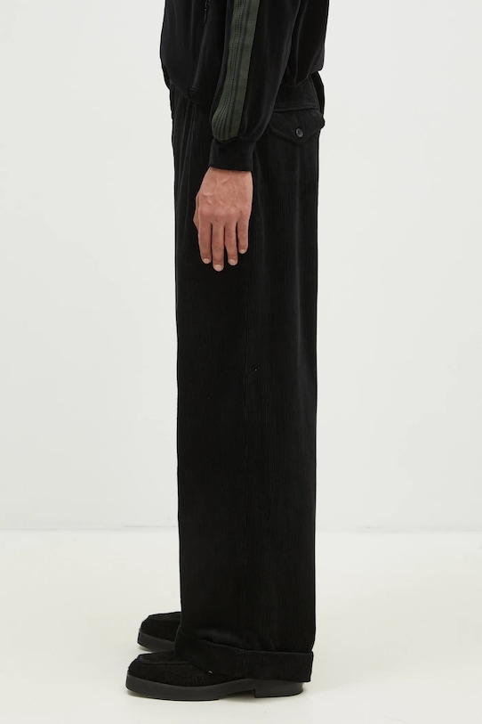Engineered Garments pantaloni de catifea cord Oxford Pant 24F1F031.WP011 negru AW24