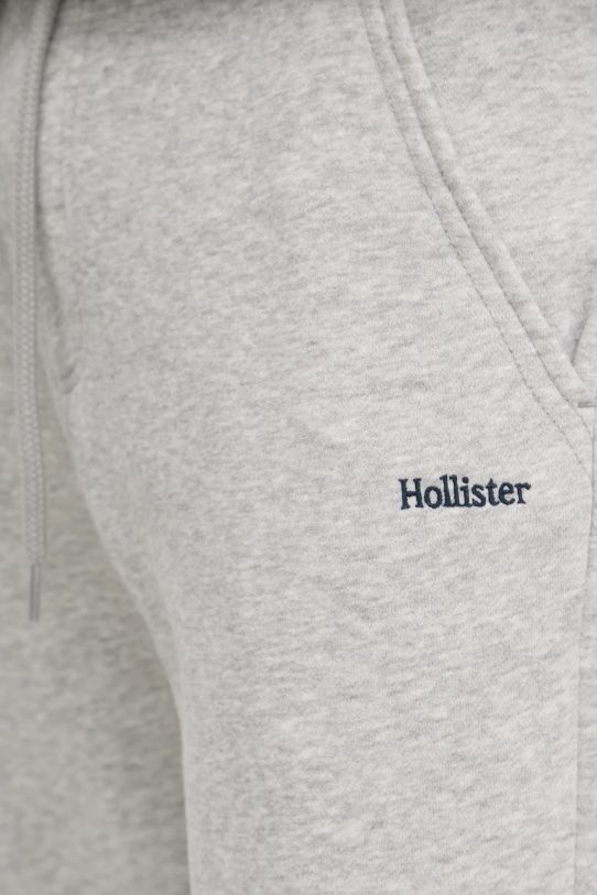 Bavlnené tepláky Hollister Co. sivá KI334.4122.122