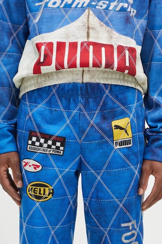 Tepláky Puma Puma x A$AP ROCKY Quilted modrá 631123