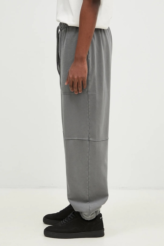 Хлопковые спортивные штаны Flowers for Society FFSAPP098 серый AW24