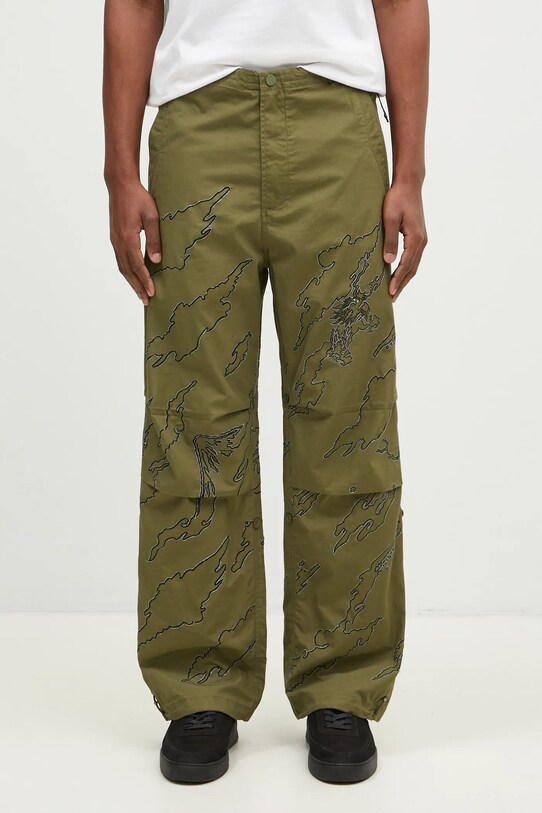 Бавовняні штани Maharishi Dpm: Sparse Bonsai Snopants прямий зелений 5340.OLIVE
