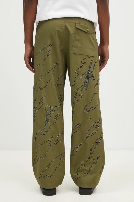 Одежда Хлопковые брюки Maharishi Dpm: Sparse Bonsai Snopants 5340.OLIVE зелёный