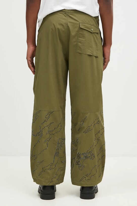 Одежда Хлопковые брюки Maharishi Bonsai Landscape Loose Snopants 5346.OLIVE зелёный