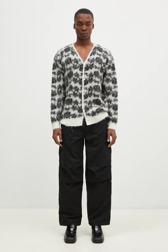 Maharishi cotton trousers Asym Cargo Track Pants black 5307.BLACK