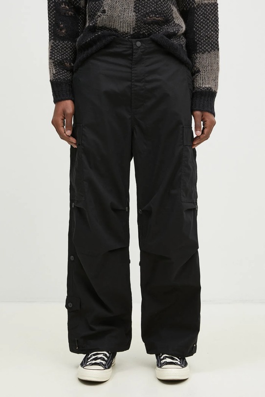 Bavlněné kalhoty Maharishi Original Cargo Snopants Loose bavlna černá 5300.BLACK