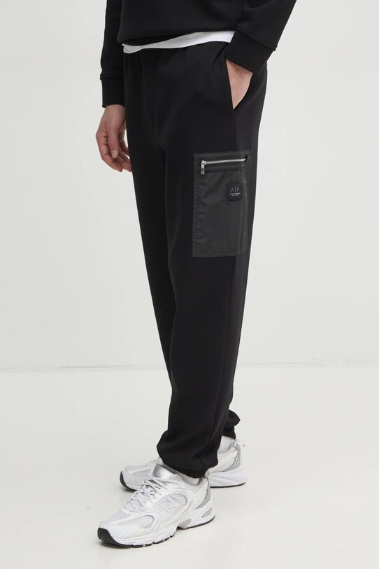 Спортивні штани Armani Exchange з еластаном чорний XM000084.AF10818