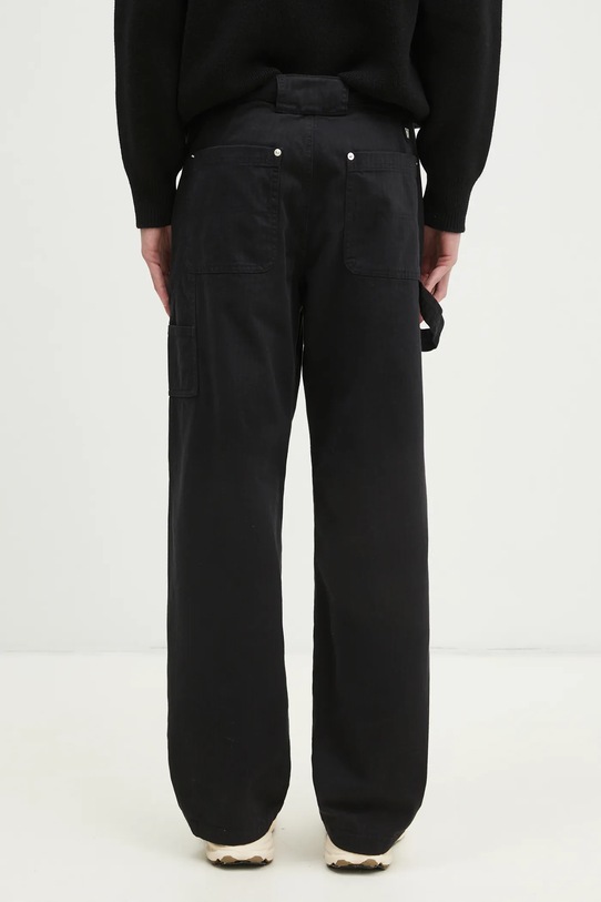 Ρούχα Παντελόνι Wood Wood Fed Herringbone Workwear Pants 30250468 μαύρο