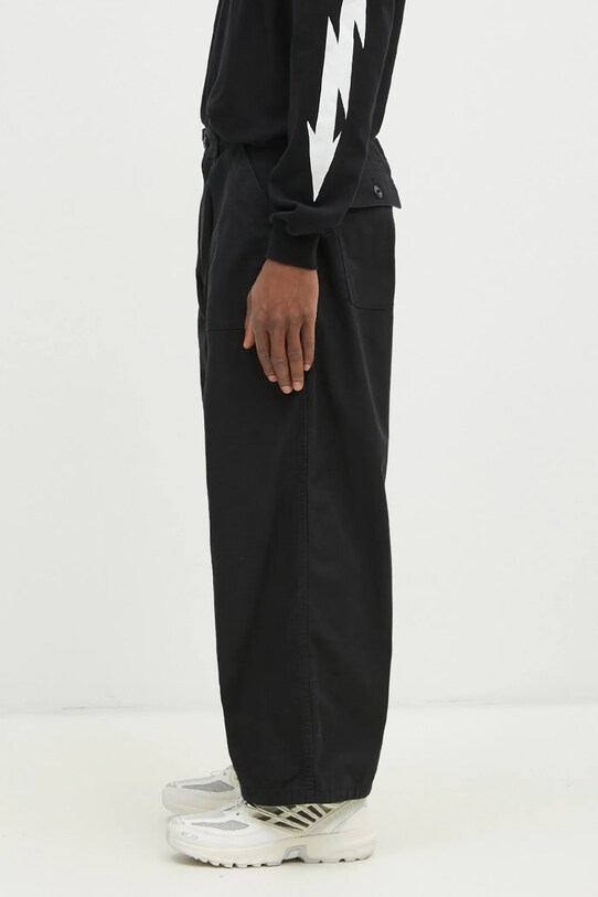 NEIGHBORHOOD cotton trousers 242AQNH.PTM02 black AW24