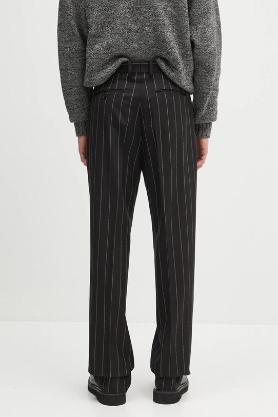 Odjeća Vunene hlače Wacko Maria Double Pleated 24FW.WMP.TR21 crna